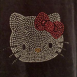 Hello Kitty Velour Track Zip Up Jacket.